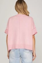Load image into Gallery viewer, Drop Half Sleeve Crew Neck Sweater Top
