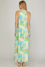 Load image into Gallery viewer, Halter Neck A Line Maxi Dress
