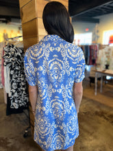Load image into Gallery viewer, Short Sleeve Print Button Up Dress
