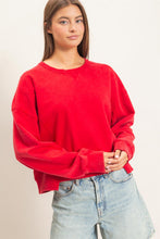 Load image into Gallery viewer, Acid Wash Crew Neck Sweatshirt

