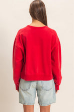 Load image into Gallery viewer, Acid Wash Crew Neck Sweatshirt

