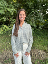 Load image into Gallery viewer, Emerald Cove River Plaid Button Up
