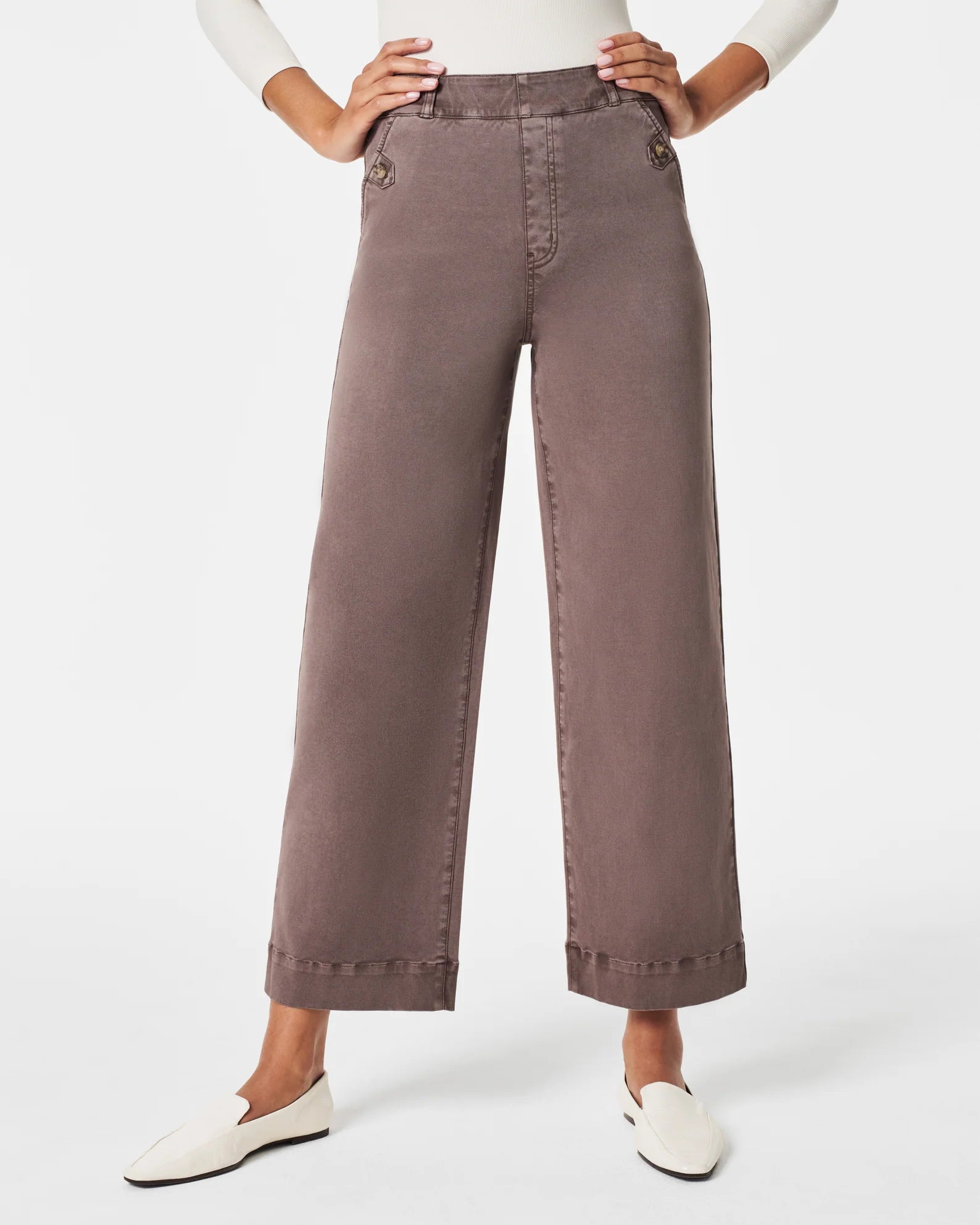 SPANX Stretch Twill Cropped Wide Leg Pant – The Lovely Fig