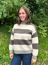 Load image into Gallery viewer, Wide Breton Stripes Weekend Pullover Sweater

