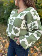 Load image into Gallery viewer, Bright Patchwork Sweater
