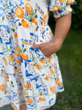 Load image into Gallery viewer, Cream Short Sleeve Print Dress
