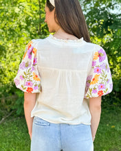 Load image into Gallery viewer, Cream Puff Sleeve Top
