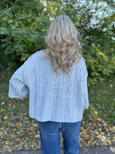 Load image into Gallery viewer, Cropped Side Slit Solid Sweater
