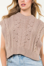 Load image into Gallery viewer, Sleeveless Cable Knit Top
