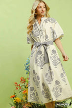 Load image into Gallery viewer, Stem Floral Print V Neck Maxi Dress
