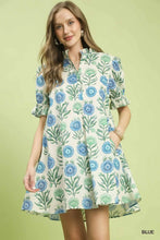 Load image into Gallery viewer, Floral Puff Sleeve Babydoll Dress
