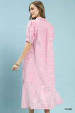 Load image into Gallery viewer, Gingham Midi Dress
