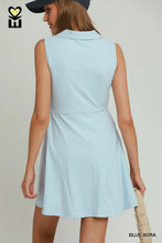 Load image into Gallery viewer, Blue Short Lining Quarter Zip Dress
