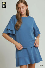 Load image into Gallery viewer, Luxeknit Ruffle Sleeve Top &amp; Skort Set
