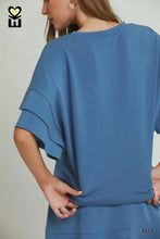 Load image into Gallery viewer, Luxeknit Ruffle Sleeve Top &amp; Skort Set
