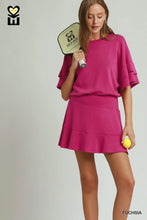 Load image into Gallery viewer, Luxeknit Ruffle Sleeve Top &amp; Skort Set
