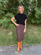 Load image into Gallery viewer, Cheetah Suede Skirt
