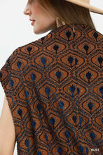 Load image into Gallery viewer, Velvet Mock Neck Cap Sleeve Top

