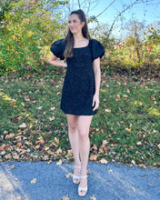 Load image into Gallery viewer, Cassidy Mixed Media Tweed Dress
