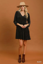Load image into Gallery viewer, Velvet Tiered Midi Dress
