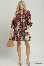 Load image into Gallery viewer, Floral Smocked Yoke Button Front Mini Dress
