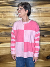 Load image into Gallery viewer, Pink Checkered Sweater
