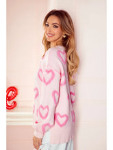 Load image into Gallery viewer, Heart Shape Bubble Sleeve Sweater
