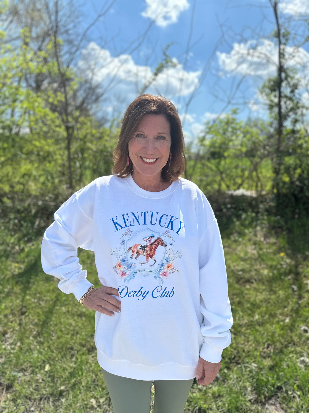 Kentucky Derby Club Graphis Sweatshirt