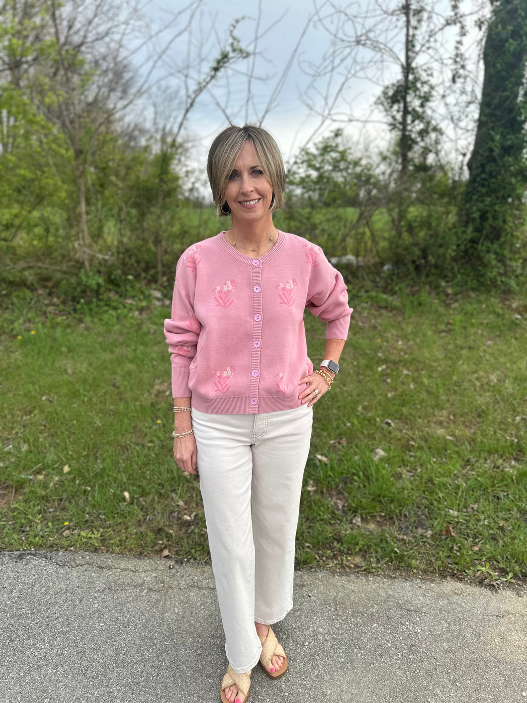 Rose Quartz Isla Cardigan
