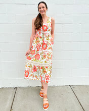 Load image into Gallery viewer, Justine Midi Dress River Club Jacobean
