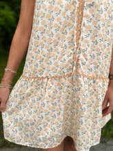 Load image into Gallery viewer, Buttercream Ric Rac Ruffle Sleeve Dress
