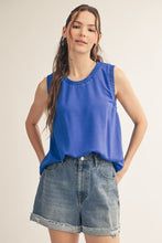 Load image into Gallery viewer, Smocking Edge Detail Tank Top
