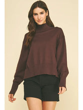 Load image into Gallery viewer, Turtle Neck Hi-Lo Sweater

