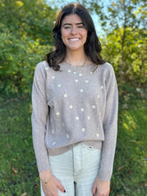 Load image into Gallery viewer, Daisy Embroidered Sweater
