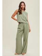 Load image into Gallery viewer, Linen Top and Pants Set
