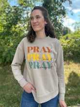 Load image into Gallery viewer, Fall &quot;Pray On It&quot; Long-Sleeve Crewneck Rounded Bottom
