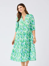 Load image into Gallery viewer, Cameron Daisy Chain Green Dress
