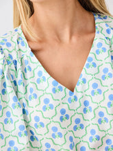 Load image into Gallery viewer, Sweetbriar Lattice Blue Ashlyn Top

