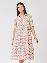 Load image into Gallery viewer, Green Floral Fanfare Molly Dress
