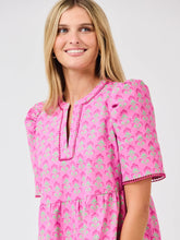 Load image into Gallery viewer, Fuchsia Deco Lilies Adelyn Dress
