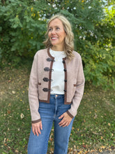 Load image into Gallery viewer, Brown Button Knit Cardigan
