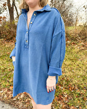 Load image into Gallery viewer, FP Willow Polo Top in Rinsed Cobalt
