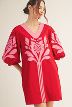Load image into Gallery viewer, Baroque Floral Applique Shift Dress
