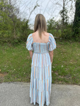 Load image into Gallery viewer, Striped Tiered Maxi Dress
