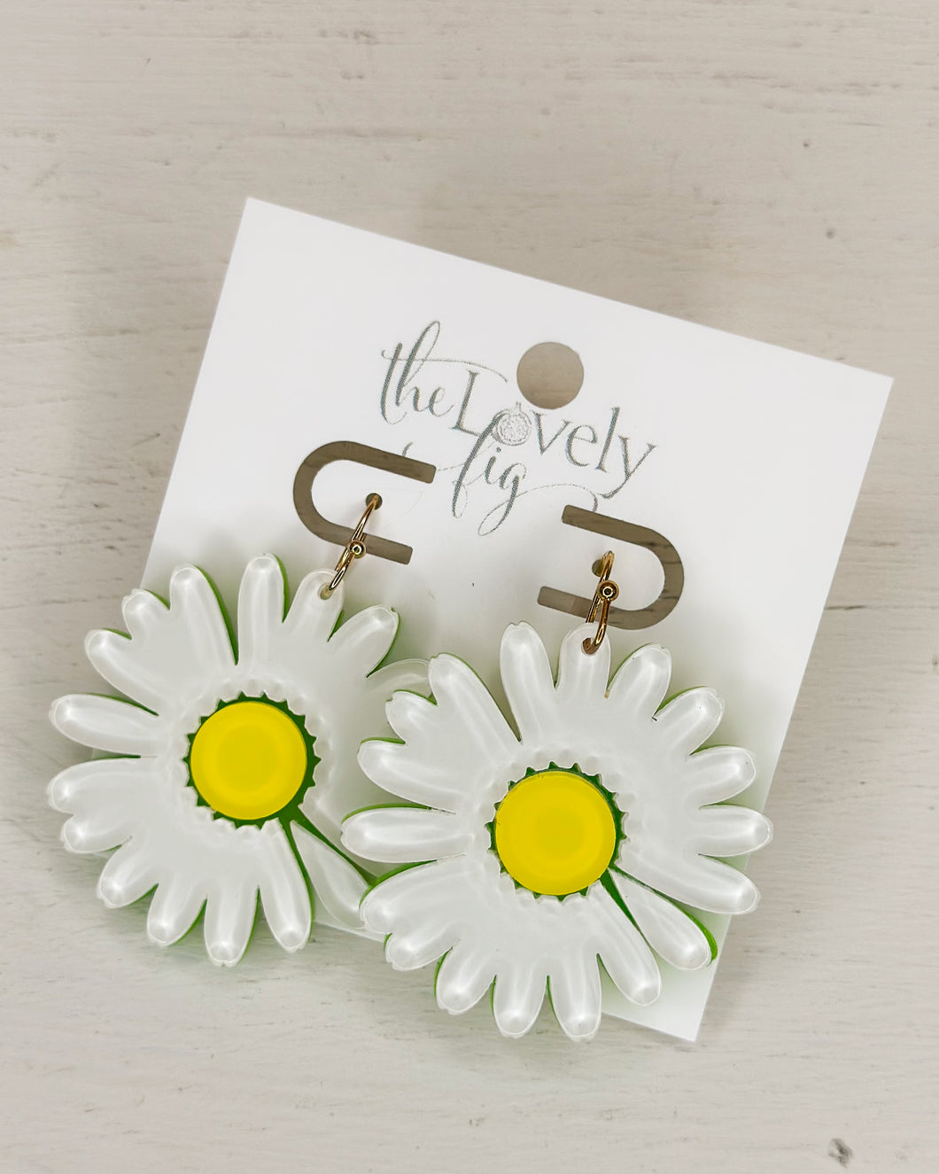 Acrylic Daisy Earrings