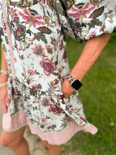 Load image into Gallery viewer, Sage Floral Puff Sleeve Dress
