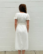 Load image into Gallery viewer, Cream Linen Wrap Maxi Dress
