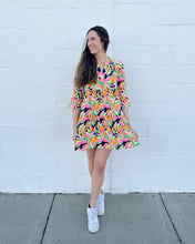 Load image into Gallery viewer, Morgan Going Bananas Navy Dress
