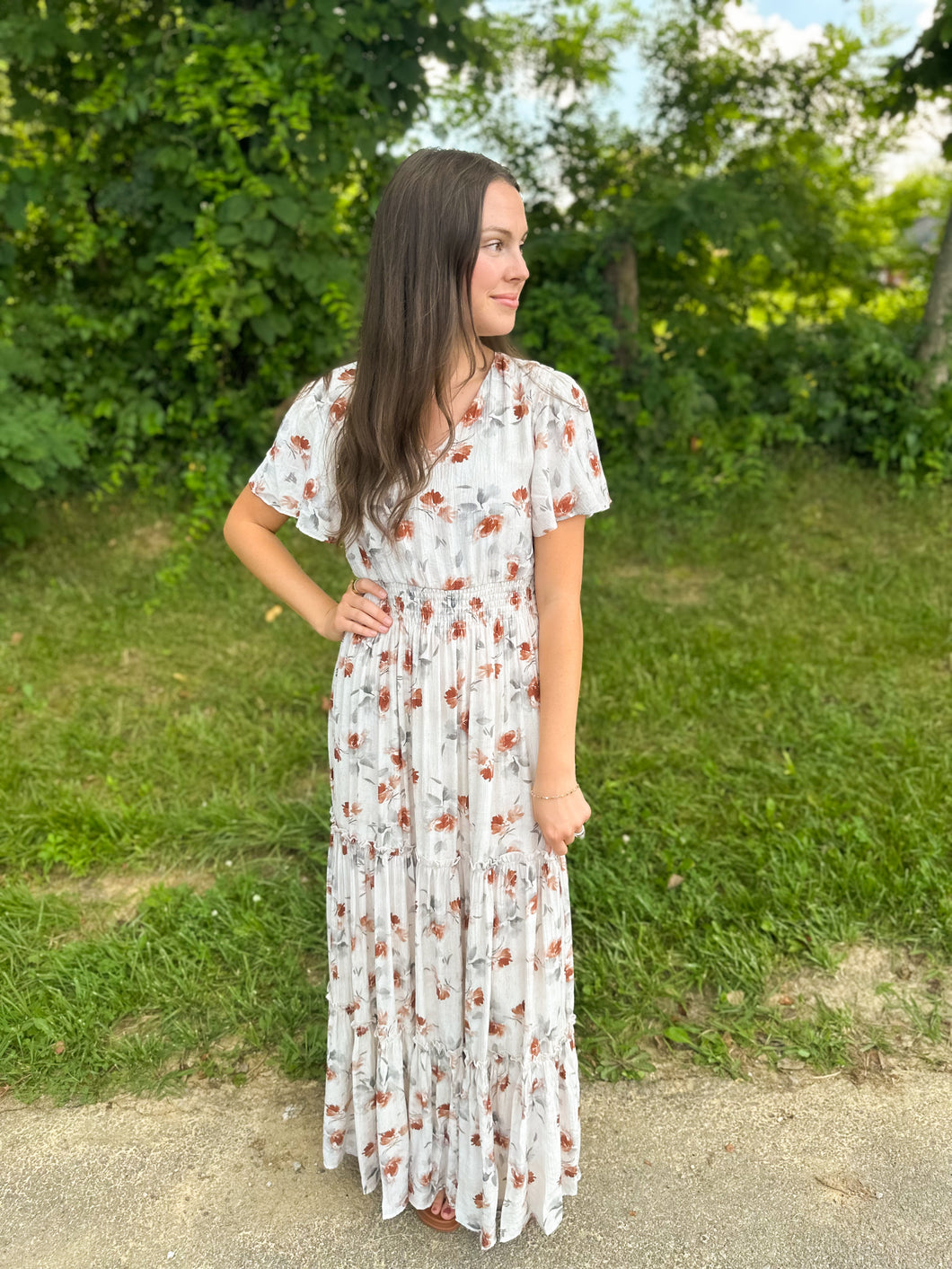 Copper Blossom Eden Dress