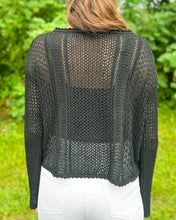 Load image into Gallery viewer, Open Weave Tie Neck Pullover
